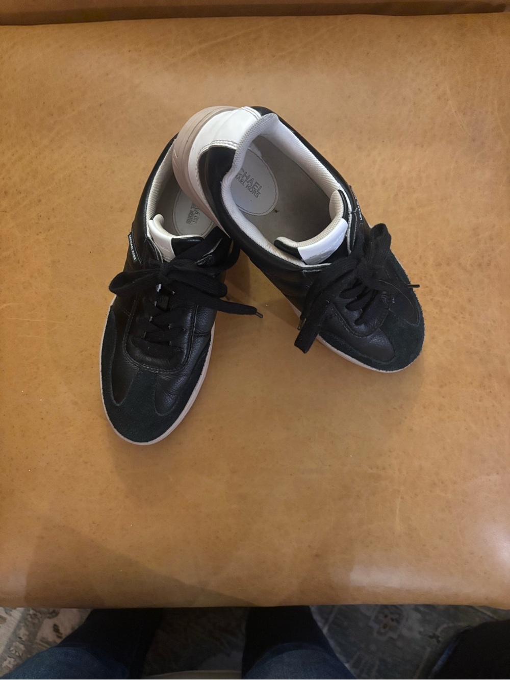 Michael Kors Black and White Low-Top Sneakers